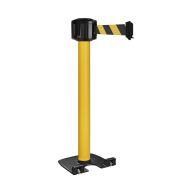 Poteau exterieur jaune a sangle 10m a roulettes - Viso