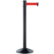 Poteau noir à sangle - 2 m - Aluminium - Manutan Expert