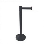 Poteau noir à sangle - 2m - Acier