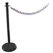 Poteau noir supplémentaire - corde tricolore