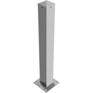 Poteau stationnaire à cheviller avec anneau - 100x100x3 mm