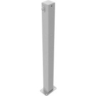 Poteau stationnaire bétonner avec anneau - Blanc - 70 x 70mm