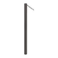 Potelet Carrefour Ø 60 mm à chaines 1 anneau - zinc gris Procity