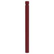 Potelet VITYL tête gorges métal hauteur 1 m Ø 90 mm - rouge 3004