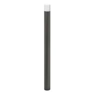 Potelet haute visibilité Ø 90mm Carrefour zinc gris Procity/blanc 9010
