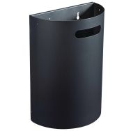 Poubelle 1/2 ronde 20l anthracite mat 7016-Rossignol Pro