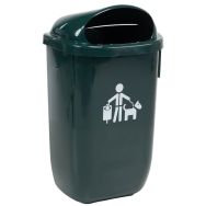 Poubelle 50 L PEHD - Manutan Expert