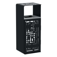 Poubelle Artri anti nuisible 110 L tri déchets - gris manganèse-Rossignol Pro