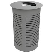 Poubelle CITADY 80 L cendrier métal ajouré - Buton Design
