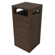 Poubelle Canopée 130L protège porte sac plas. recyclé - Espace Urbain