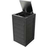Poubelle Canopée support sac plastique recyclé - Espace Urbain
