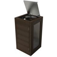 Poubelle Canopée vigipirate plexi plastique recyclé - Espace Urbain