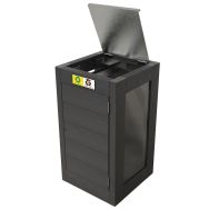 Poubelle Canopée vigipirate plexi plastique recyclé - Espace Urbain
