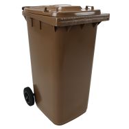 Poubelle Full Color - 240 L - Marron - Manutan