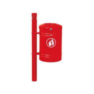 Poubelle Guyenne sur poteau pommeau City 40 L seau - Procity