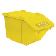 Poubelle HACCP emboîtable - Jaune