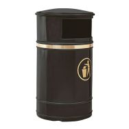 Poubelle Morvan 40 L avec serrure - noir