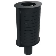 Poubelle OVALON ovale 80 L métal ajouré - Buton Design