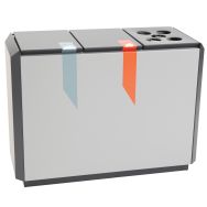 Poubelle RecycloStar 3 avec compartiment gobelets