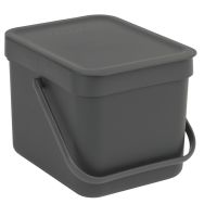 Poubelle Sort&Go 6L Gris - Brabantia