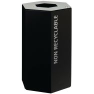 Poubelle Tri selectif Hexatri serrure - Rossignol Pro
