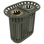 Poubelle Tulipe 2 x 40 L couvercle 2 seaux - Rossignol Pro