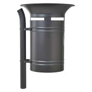 Poubelle Vanoise 40 L sur poteau seau - Procity