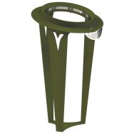 Poubelle Vigilante 120 L + éteignoir cigarettes - Tolerie Forezienne