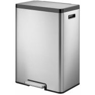 Poubelle à pédale Ecocasa II Recycling Step Bin 20+20 L inox