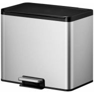 Poubelle à pédale Essential Recycler Step Bin 9+9+9 L inox m