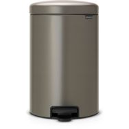 Poubelle à pédale NewIcon - Platine - 20L