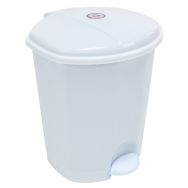 Poubelle à pédale plastique pour sanitaire Prima - 5 L Blanc