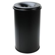 Poubelle antifeu Manutan - 80L - Noir
