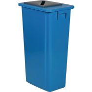 Poubelle de tri bleue - Papier - 80 L