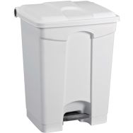 Poubelle plastique agroalimentaire 45 L blanc