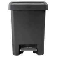 Poubelle résine avec pédale en acier 70L - Rubbermaid