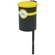 Poubelle tri CERKY 60 L structure métal - Buton Design