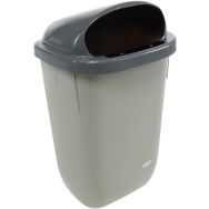 Poubelle urbaine XERIOS 50 L gris-Manutan Expert