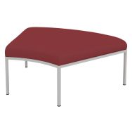 Pouf Atrium courbe tissu enduit PVC - Quadrifoglio