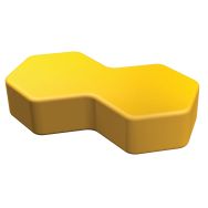 Pouf Honey décagone H 20cm - L/P 86 x 47,5 cm