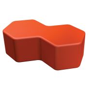 Pouf Honey décagone H 30cm - L/P 86 x 47,5 cm