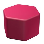 Pouf Honey hexagone H 30 cm - L/P 47.5 cm