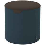 Pouf Ilun rond tissu Cura polyester recyclé non feu - Sokoa