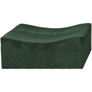 Pouf Loto velours Poso lisse cotelé - MMP