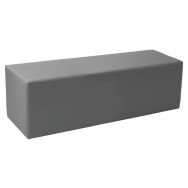 Pouf Rettangolo rigide 150 x 45 cm tissu simili cuir - Spouf