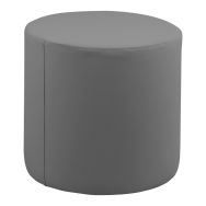 Pouf Tape rigide Ø45 cm tissu simili cuir - Spouf