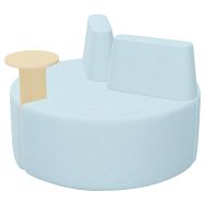Pouf Tri Ply Ø 115 cm + dossiers + tablette tissu polyester-Nowy Styl