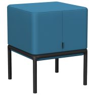 Pouf assis debout Lotua enduit PVC _ - Sokoa