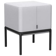 Pouf assis debout Lotua tissu 100% polyester _ - Sokoa