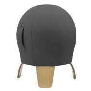 Pouf ballon Loona ergonomique pieds bois